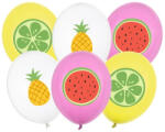  Mintás lufi 11" 28cm 6db gyümölcs, vegyes (LUFI891274)