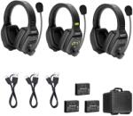 Saramonic Solutie intercom stereo comp Saramonic WiTalk WT3D3xbat, 3 pers, Full-Duplex 1.9GHz, dual-ear (WITALK WT3D)