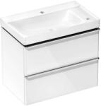 Hansgrohe Xelu Q - Dulap cu lavoar, 63x78x50 cm, 2 sertare, alb lucios/crom 54380000 (54380000)