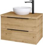 kielle Idolio - Dulap bază cu blat inclus, pentru lavoar 80x54x50 cm, cu decupaj, caramel 50024801 (50024801)