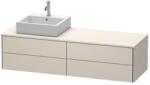 Duravit XSquare - Dulap pentru lavoar 160x55x40 cm, 4 sertare, Taupe Matt XS4914L8383 (XS4914L8383)