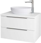 kielle Idolio - Dulap bază cu balt inclus, pentru lavoar 80x54x50 cm, cu decupaj, alb lucios 50024800 (50024800)
