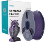 Sunlu Filament 3D Sunlu PLA+ Silk 1.23g/cmp in Doua Culori Negru si Violet (PLA+ Silk DC B Pur)