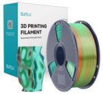 Sunlu Filament 3D Sunlu PLA+ Silk Tricolor Portocaliu-Albastru-Verde (PLA+ Silk TC O Blu G)