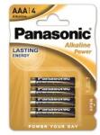 Panasonic Elem Alkaline Power LR-03 1, 5 V alkáli AAA (4db) (3121631) (3121631)