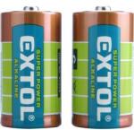 Extol elem készlet 1, 5 V, LR14, 2 db (42014) (42014)