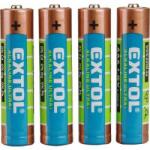 Extol elem készlet 1, 5 V LR03, AAA 4db (42010) (42010)