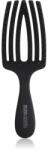 Olivia Garden Club The Nomad Detangling&Shine Fingerbrush perie de tip paletă pentru păr Black 1 buc
