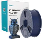 Sunlu Filament 3D Sunlu PLA+ Silk 1.23g/cmp in Doua Culori Negru si Albastru (PLA+ Silk DC B Blu)