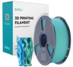 Sunlu Filament 3D Sunlu PLA+ Silk 1.23g/cmp in Doua Culori Albastru si Verde (PLA+ Silk DC Blu G)
