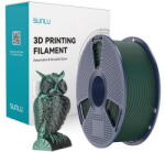 Sunlu Filament 3D Sunlu PLA+ Silk 1.23g/cmp in Doua Culori Negru si Verde (PLA+ Silk DC B G)