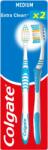 Colgate Extra Clean közepes fogkefe 2 db