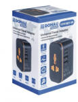 DONAU Utazóadapter, univerzális, DONAU Travel 205, fekete (D13741831) (D13741831)