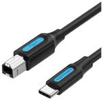 Vention Cablu pentru Imprimanta, Vention, USB-C la USB, 1m, Negru (CQUBF)