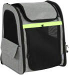 PawHut Cutie transport extensibilă pentru câini cu 5 buzunare și bandă reflectorizantă pentru câini până la 10 kg 33, 5x28x42cm Hellgrau | Aosom Romania (D00-241V00LG)