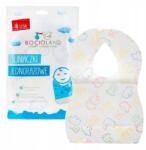 Bocioland Bavete de unica folosinta, Bocioland, Cu buzunar, Set de 10 bucati, Multicolor (BL157) Bavata