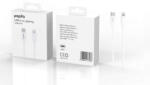 Pepita Кабел за зарядно устройство за iPhone 20W USB-C/Lightning 1m - бял (Pepita-iPhone-cable-c-type-Lightning-white)