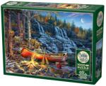 Cobble Hill Puzzle Cobble Hill din 1000 de piese - Camping la cascadă (40351) Puzzle