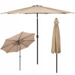 SPRINGOS Umbrelă de Grădină Inclinabilă 300cm - Bej (GU0036)
