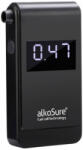 alkoSure Alkoholteszter Fekete (matt) 0.00 - 4.00 ‰ Kijelzővel, Különböző mértékegységek megjeleníthetők (F22) (F22)