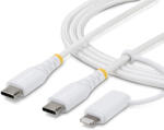 StarTech. com 2M-U2-LNTC-CABLE USB kábel USB C 0, 48 Gbit/s 60 W Fehér (2M-U2-LNTC-CABLE)