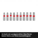 Einhell Bit Taschenbox 11tlg Bit készlet PH, PZ, Belső hatlap, TX Bit tartóval (118663) (118663)