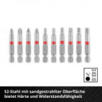 Einhell Bit Taschenbox 10tlg Bit készlet PH, PZ, Belső hatlap, TX (118643) (118643)
