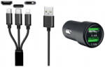 IWH Dual USB autós töltő 3IN1 12/24V / 3.4A Terhelhetőség max. =3.4 A 12/24 V (19061) (19061) - aqua