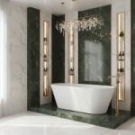 Rea Cada freestanding cu ventil cupru periat Rea OFELIA 170 cm alb (KPL-W8126)