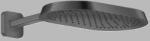 Hansgrohe Dus fix 370x220, 1jet, cu brat de dus, antracit periat (Brushed Black Chrome), Axor ShowerSphere 39748340 39748340 (39748340)