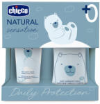 Chicco Natural Sensation Daily Protection Ajándék Kozmetikai Szett Újszülött Kortól - Védő Babaápoláshoz Érzékeny Bőrre Ajánlott