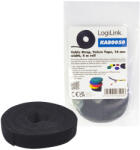 LogiLink KAB0050 16mm 4m vágható fekete tépőzáras kábelkötegelő (KAB0050)