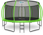 INLEA ULTIMATE Jump Trambulin belső védőhálóval 500 cm - világoszöld (IN01-0026) - kertaktiv