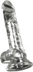 Crystal - Vibrátor tapadókoronggal (áttetsző) - shop