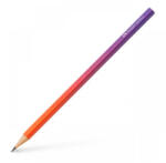Faber-Castell Creion Grafit B Triunghiular Flow Violet-portocaliu Faber-castell (fc118404)