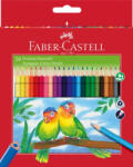 Faber-Castell Creioane Colorate Triunghiulare 24 Culori + ascutitoare (FC120524)