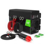 Green Cell autós inverter átalakító 12V-230V 300W/600W Pure sine wave USB tiszta szinuszos