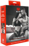 Sei Mio - felcsatolható dildó hámmal - 15 cm (fekete) - sexonymous