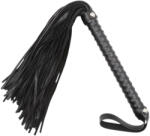 LateToBed - textúrált ostor - fekete (48cm)