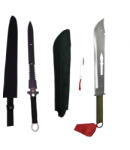 DEPOX Set doua sabii de vanatoare, DEPOX®, Last Ronin, 68.5 cm, negru (0712)