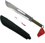 DEPOX Sabie de vanatoare DEPOX®, Samurai Blade, maner textil, 67 cm, cutit de aruncat inclus (0710)