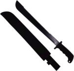 DEPOX Sabie de vanatoare DEPOX®, Swish Style, 60 cm, otel inoxidabil, neagra, teaca inclusa (0715)