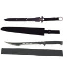 DEPOX Set doua sabii de vanatoare, DEPOX®, 69 cm, husa inclusa (0709)