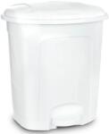 Orion Coș de gunoi din plastic cu pedală 50 l, alb Cos de gunoi