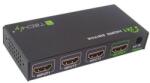 TECHLY HDMI превключвател, 3 входа и 1 изход, 4K Ultra HD, IR IDATA HDMI-4K31 (IDATA HDMI-4K31)
