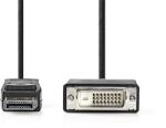 Nedis CCGL37200BK20 Displayport щепсел - DVI-D 24+1-пинов кабел 1080p, 2 м (CCGL37200BK20)
