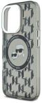 CG Mobile iPhone 16 Pro KARL LAGERFELD IML MONOGRAM K&CH HEADS MAGSAFE Силиконов удароустойчив протектор за телефон, MagSafe, BLACK KLHMP16LHMCKMHK (KLHMP16LHMCKMHK)