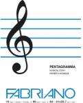 Fedrigoni 21x29, 7cm 16 страници музикална тетрадка 19100378 (19100378)