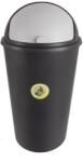 Orion Coș de gunoi cu capac batant 25 l, negru Cos de gunoi