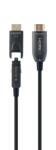 Gembird CCBP-HDMID-AOC-50M AOC Високоскоростен HDMI D-A кабел с Ethernet AOC Premium Series 50 м черен (CCBP-HDMID-AOC-50M)